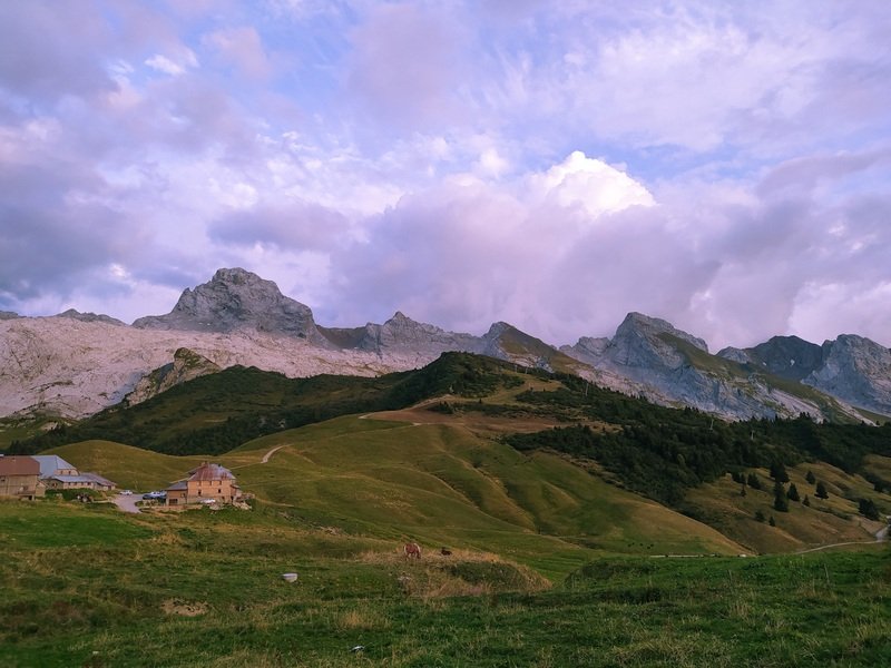 coucher soleil pointe percee rando bivouac