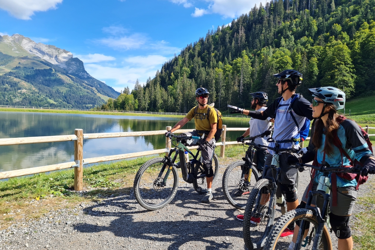 VTT electrique entre Grand Bornand et La Clusaz