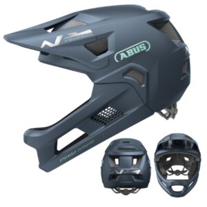 casque mentonnière amovible abus enfant vtt midnight blue