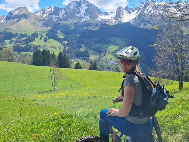 vtt mont sulens manigod charvin haute savoie proche annecy aravis hiver printemps mars avril