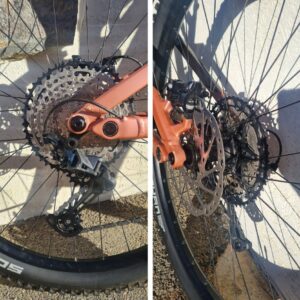 trailray raymon vtt electrique taille M roue derailleur shimano transmission