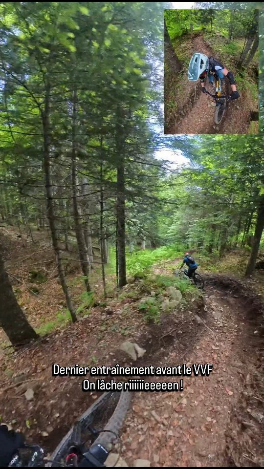 DH électrique à La Clusaz - dernière ligne droite avant ce weekend du @velo.vertfestival 
#excited #vvf2025 #laclusazbikepark #moniteurvtt #aravebike #annecymountains #savoiemontblanc @savoiemontblanc @laclusazbikepark #insta360